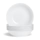 image 1 of Argon Tableware Classic White Pasta Bowls - 25.5cm - Pack of 6 - Ceramic Dinner Bowls Pasta Plates Dinner Bowls White