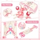image 7 of Complete Baby Doll Accessories Nursery Set Pretend Role Play Cot Set for Kids Doll Crib Hogh Chair Prentend Play
