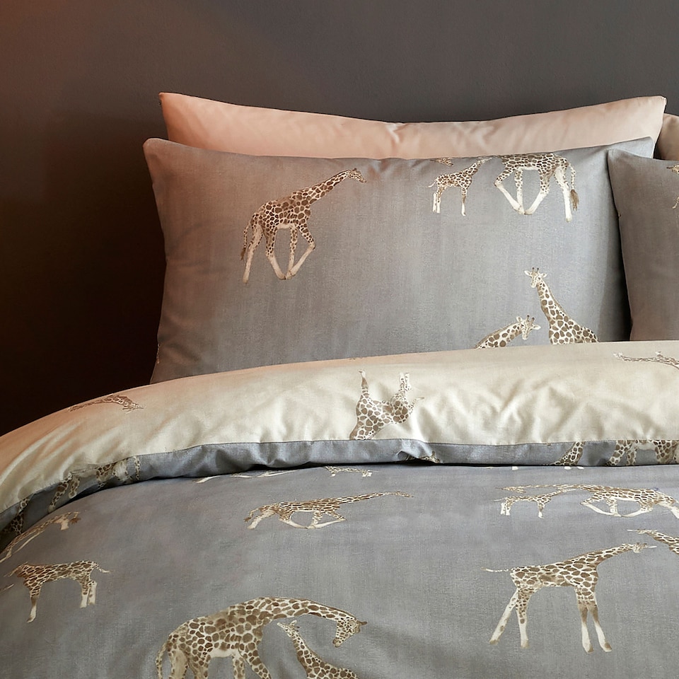 image 1 of Fusion Milo Duvet Cover Set Grey