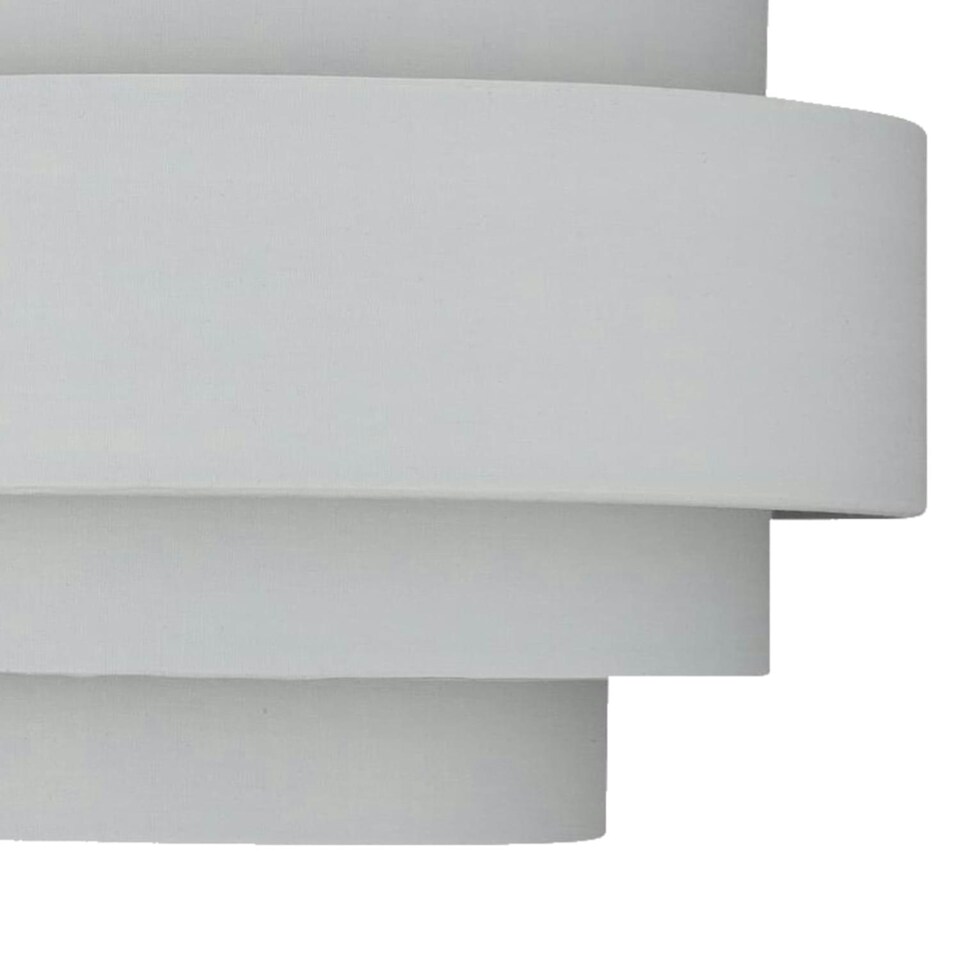 image 1 of First Choice Lighting Light Grey 5 Tier Ceiling Light Shade Grey