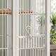 image 8 of PawHut Bird Cage Detachable with Rolling Stand White