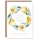 image 1 of Friday's Child Loving and Giving Floral Wreath New Baby Card