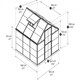 image 2 of Greenhouse Hybrid 6X6- Polycarbonate - L186 x W185 x H208 - Silver