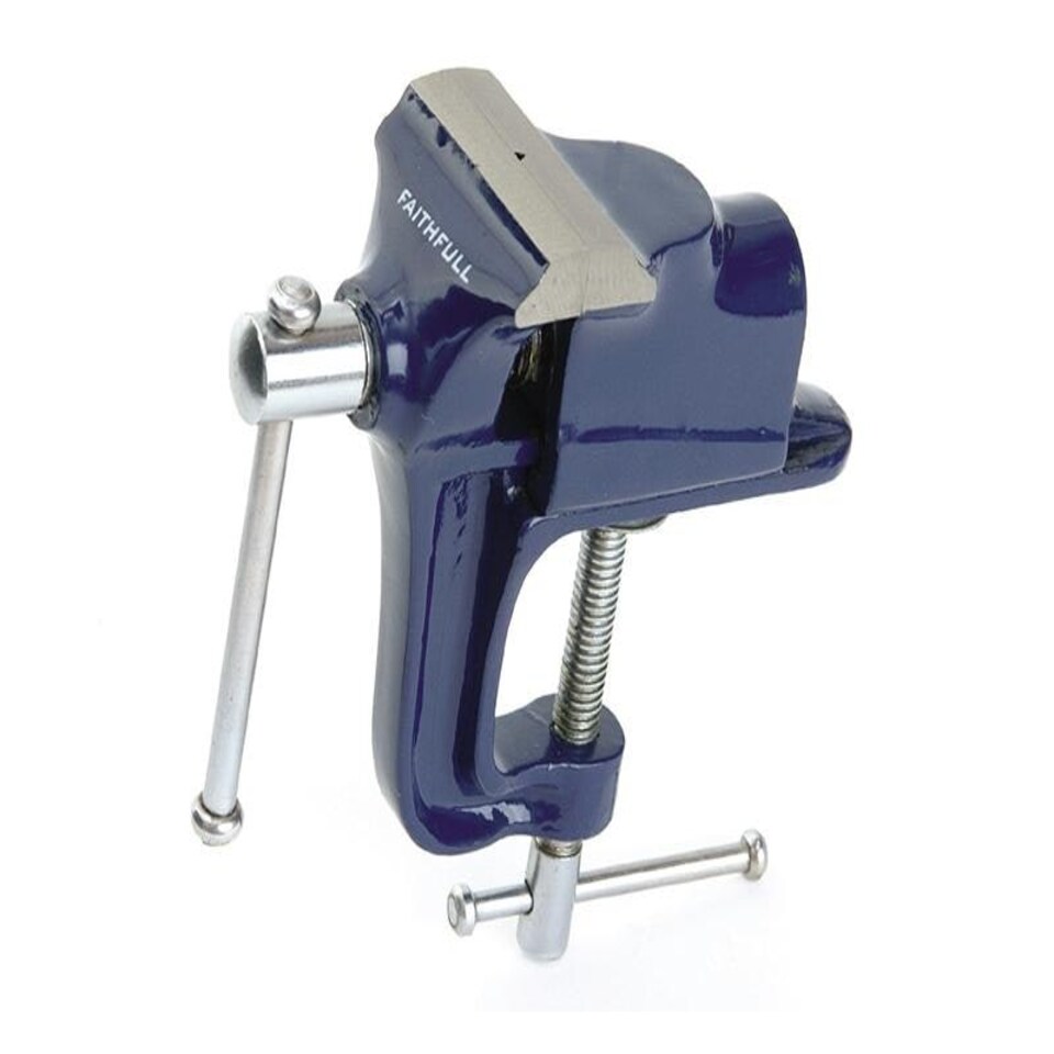 Faithfull Hobby Vice 60Mm (2.1/2In) With Integrated Clamp