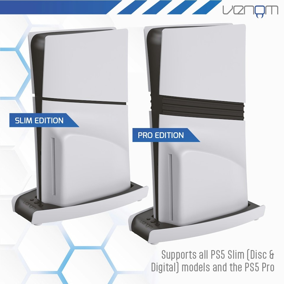 image 1 of Venom PS5 LED Light-up Console Stand for Slim & Pro