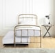 image 3 of Mostyn Antique Bronze Guest Bed with Trundle | Bronze | Hand painted antique bronze finish