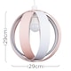 image 5 of ValueLights Pink Modern Fabric Globe Ceiling Pendant Light Shade