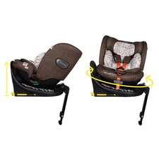 Cosatto All in All Extra iSize 360 Car Seat Birth to 12 Years, Extended Rear Facing, ISOFIX with 360 Rotation