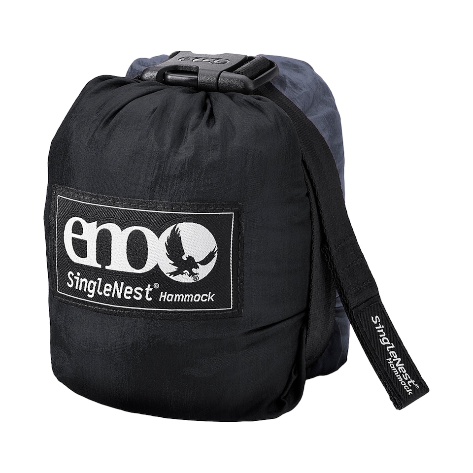 image 1 of SingleNest Hammock - Lightweight Durable Portable Camping Hammock | Black | Black