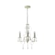 image 1 of ValueLights Lille 3 Way White Ceiling Light Chandelier | White