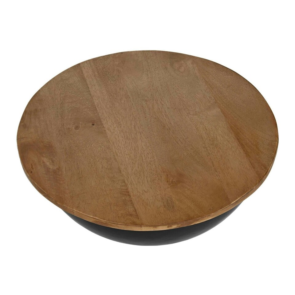 image 1 of Set of 2 tables Home ESPRIT Metal Mango wood 60 x 60 x 28 cm N/A
