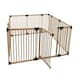 image 4 of Bettacare Wooden Dog Pen, 200cm x 200cm, Natural Wood, 76cm High, Dog Pen for Pets Dogs and Puppy, Dog Playpen Cream