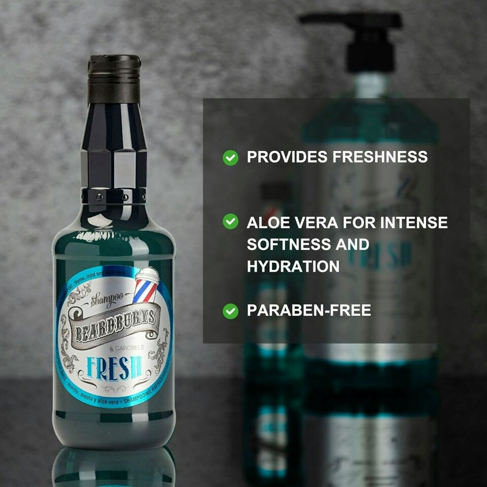image 1 of Beardburys Fresh Shampoo 330ml
