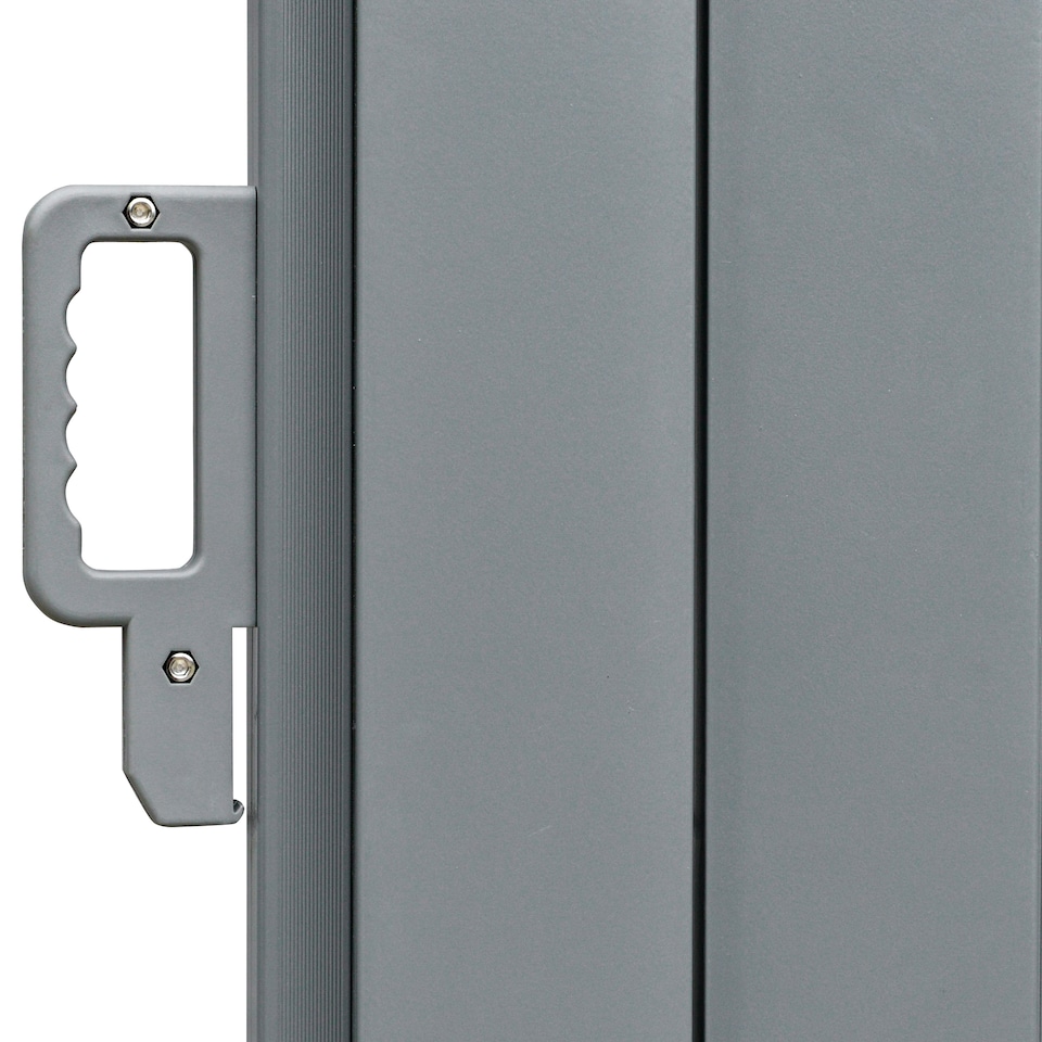 image 1 of Outsunny 6 x 2m Retractable Sun Side Awning Screen Fence Patio Garden Wall Balcony Screening Panel Outdoor Blind Privacy Divider – Grey