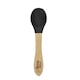 image 1 of Tiny Dining Children's Bamboo Silicone Tip Spoon - Black