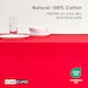 image 2 of Homescapes Red Tablecloth - 178 x 300 cm Red