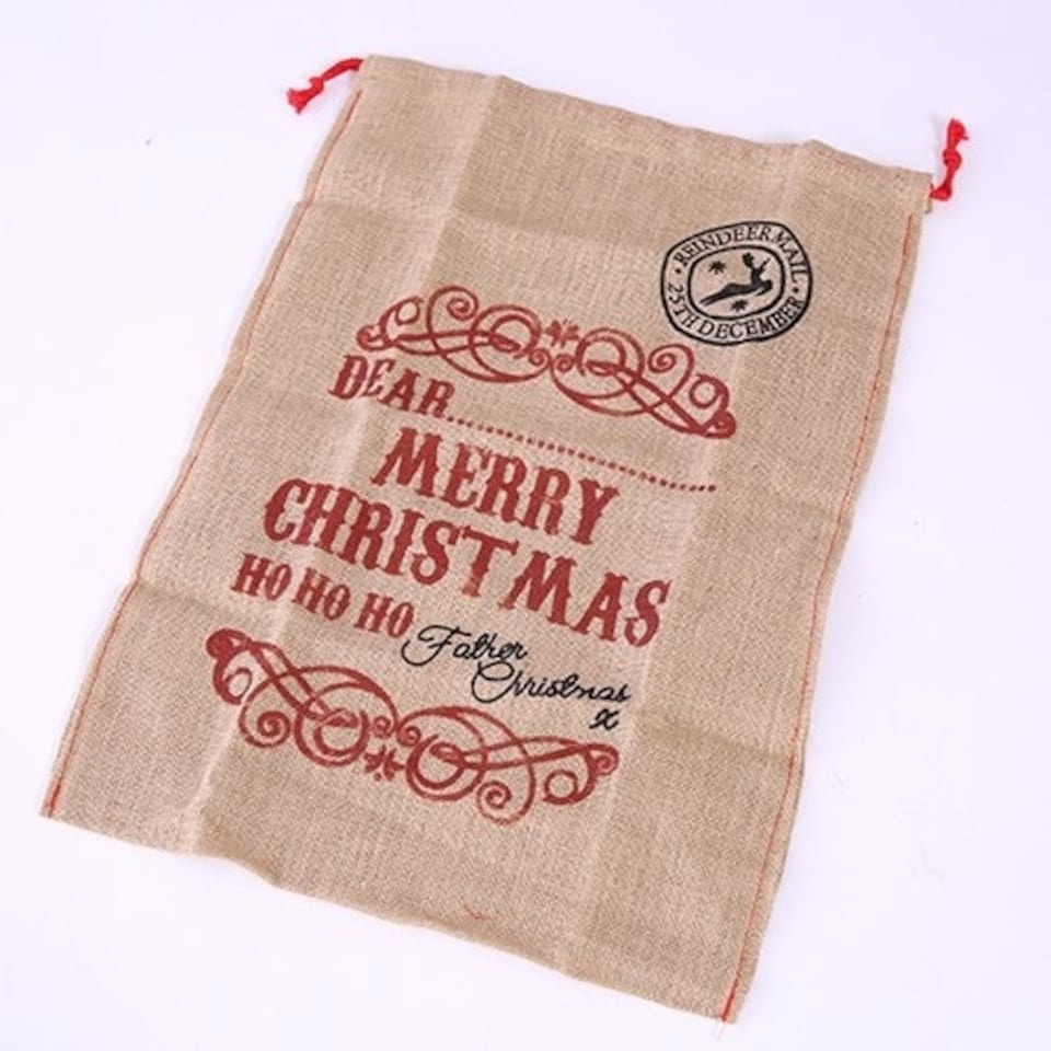 image 1 of Christmas Hessian Sack