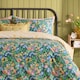image 4 of Furn Emerie Floral Reversible Duvet Cover Set | Blue | Navy