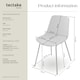 image 6 of Dining Chair Mave - large plastic seat, ergonomic, high backrest, 120 kg load capacity - Set of 2 White | White/Chrome