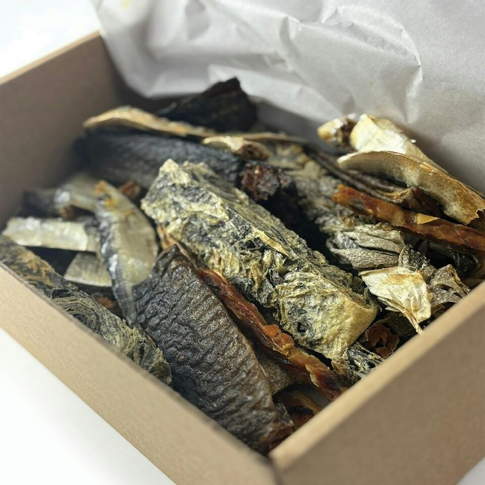 image 1 of HugglePets Assorted Natural Fish Dog Treat Box (40 pcs)