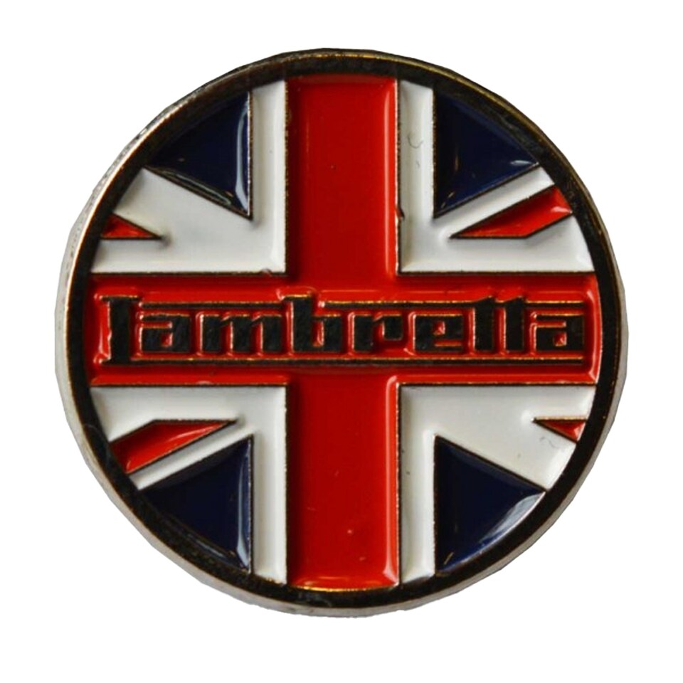 Lambretta UK Pin Badge | Red | Red/White | 1