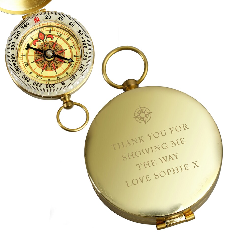 image 1 of Personalised Free Text Keepsake Compass