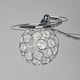 image 5 of BHS Orianna 3 Light Flush Ceiling Light, Silver