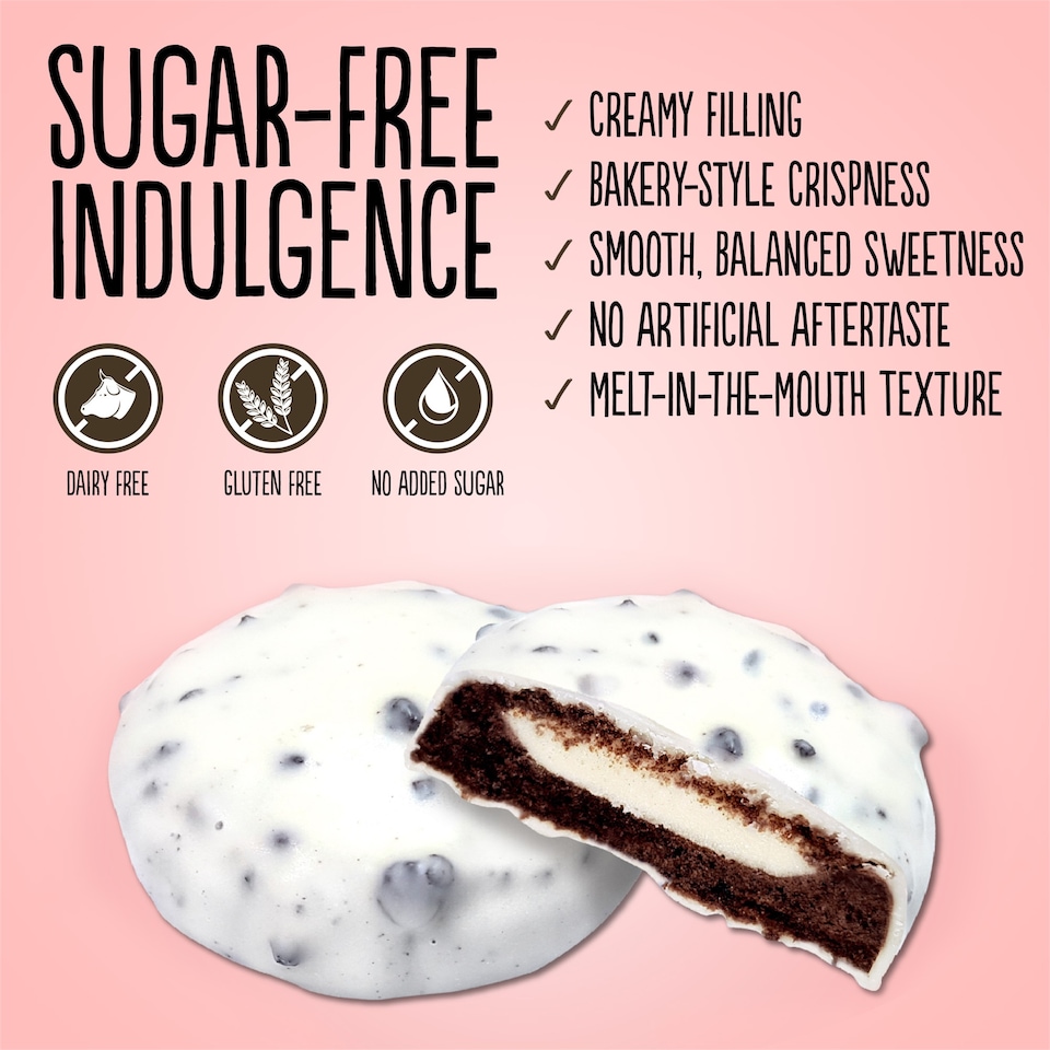 image 1 of Diablo No Added Sugar Cookies and Cream White Chocolate 128g