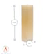 image 3 of Nicola Spring Round Vanilla Pillar Candle - 215 Hours - Cream | Cream | Beige