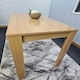 image 8 of Dining Table Beige Wood Kitchen Place for 4 Seats, Dining Table Only (Beige H 75 x L 117 x W 77 cm) | Brown