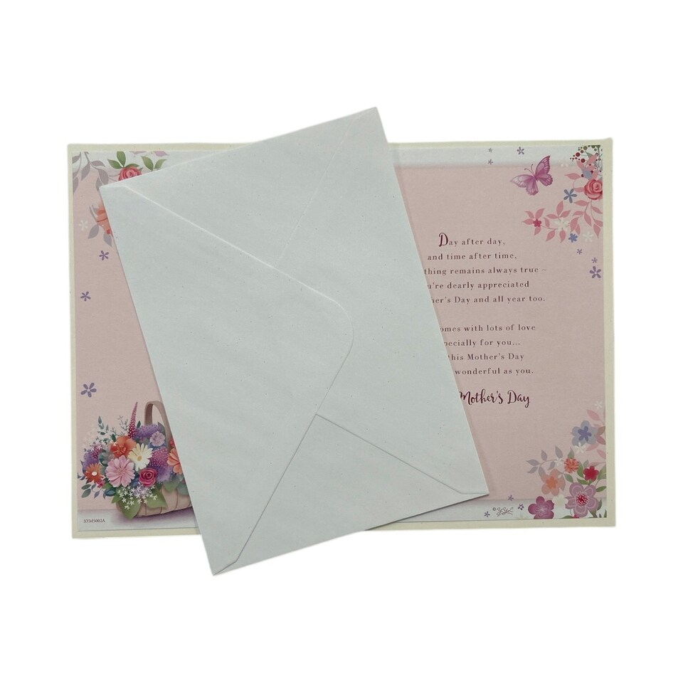 image 1 of To A Dear Mam Pastel Floral Wallet Design Mother's Day Card