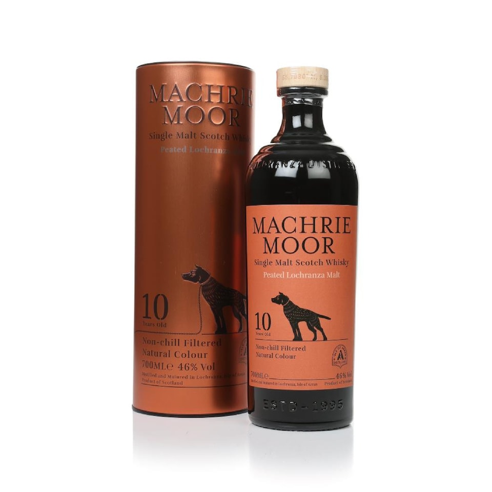 image 1 of Arran - Machrie Moor Batch No. 1 - Peated Lochranza Single Malt Scotch 10 year old Whisky | Multi | Rich, sweet spiced notes, backed with the strength of peat smoke and ripe citrus fruits. | 1