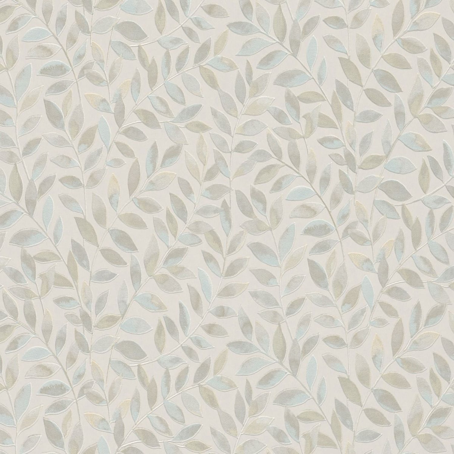 Erismann Ameroso Leaf Blown Vinyl Textured Wallpaper Blue Blue/Neutral 1