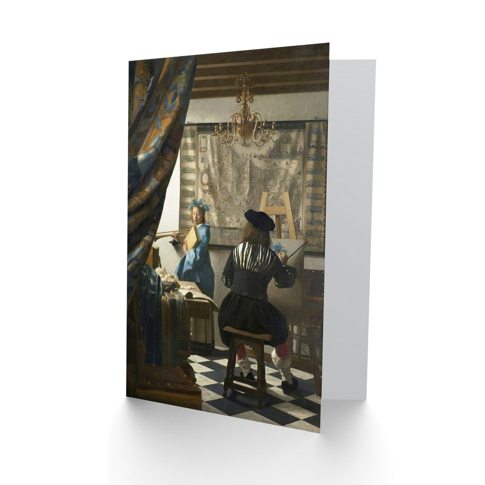 image 1 of Johannes Vermeer Art Card The Allegory of Painting