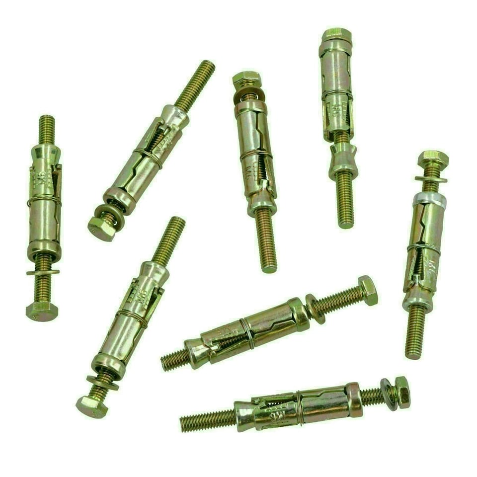 image 1 of M6 6mm x 75mm Expansion Rawl Bolt for Masonry Sleeve Anchors Fastener 80pk