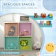 image 6 of ZONEKIZ Toy Organiser with Two Non-Woven Fabric Drawers for Bedroom - White White | 61.8 x 29.9 x 61.8cm