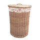 image 3 of Set of 2 Light Steamed Round Laundry Baskets with Garden Rose Lining | Multi | Garden Rose