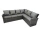 image 5 of Fimous 9 Seat Rattan Garden Furniture Corner Sofa Set Outdoor Adjustable Lifting Dining or Coffee Table Set with Big Footstool Dark Grey Mixed