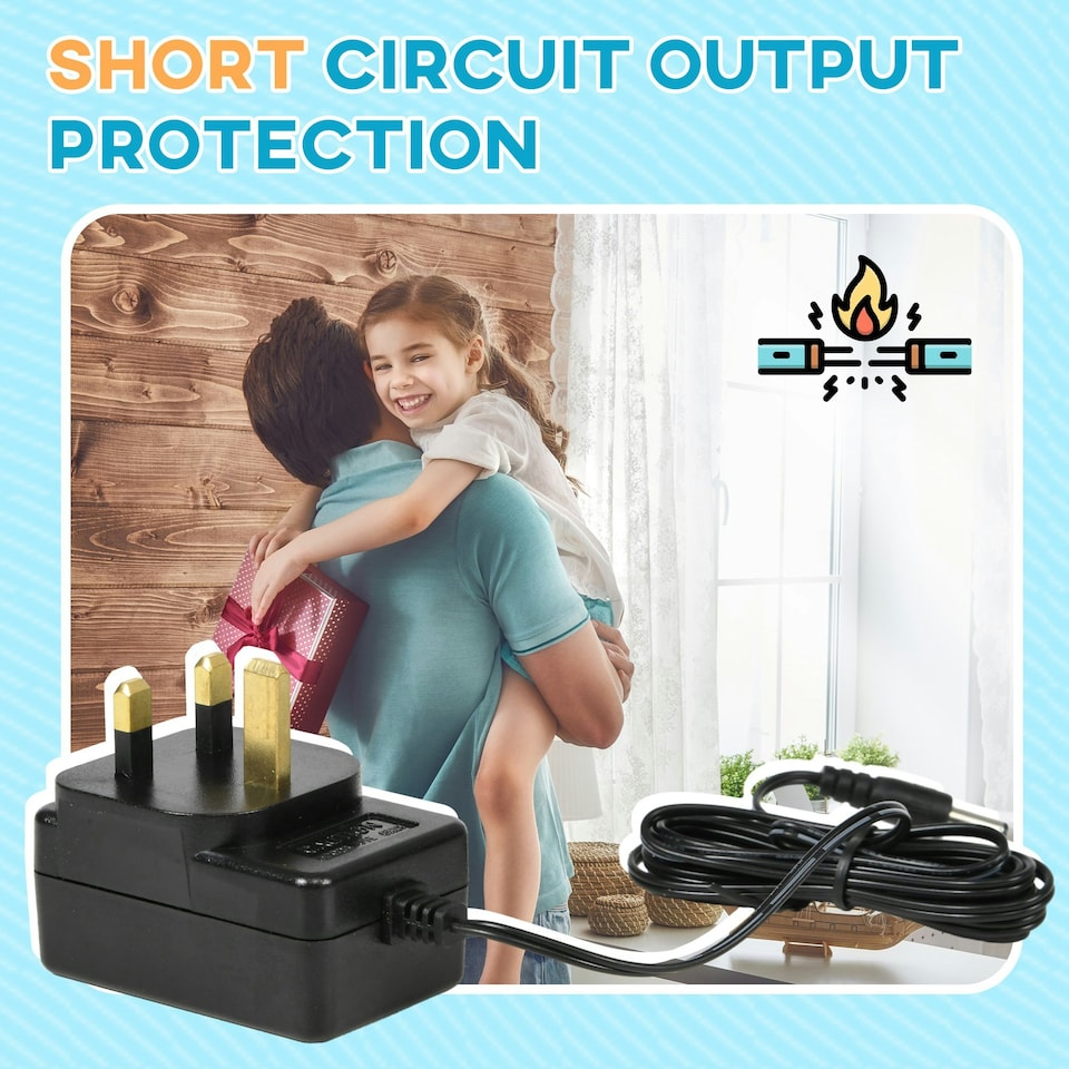 image 1 of AIYAPLAY 12V Charger for Ride on Car, 12 Volt 1A Battery Charger