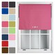 image 1 of FURNISHED Blackout Roller Blinds with Triple Square Eyelets Cut to Size Easy Fit Window Shade | Pink | Fuchsia | (W) 60cm x (L) 165cm