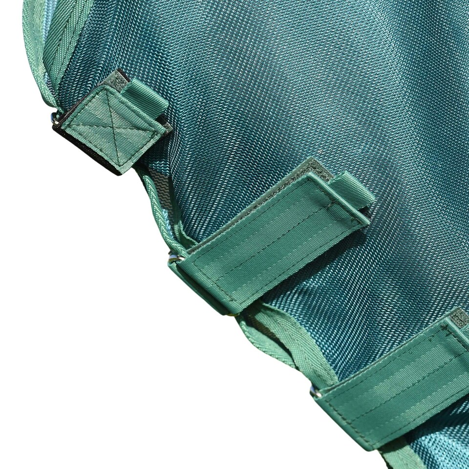 image 1 of Weatherbeeta Green-Tec Combo Neck Airflow Horse Fly Rug - White/Dragonfly Blue - 6´
