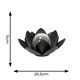 image 3 of ValueLights Black Solar Powered Outdoor Waterlily Lotus Flower Decoration Garden Light