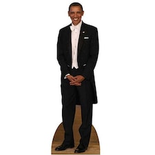 President Obama White Bow Tie Lifesize Cardboard Cutout - 188 cm