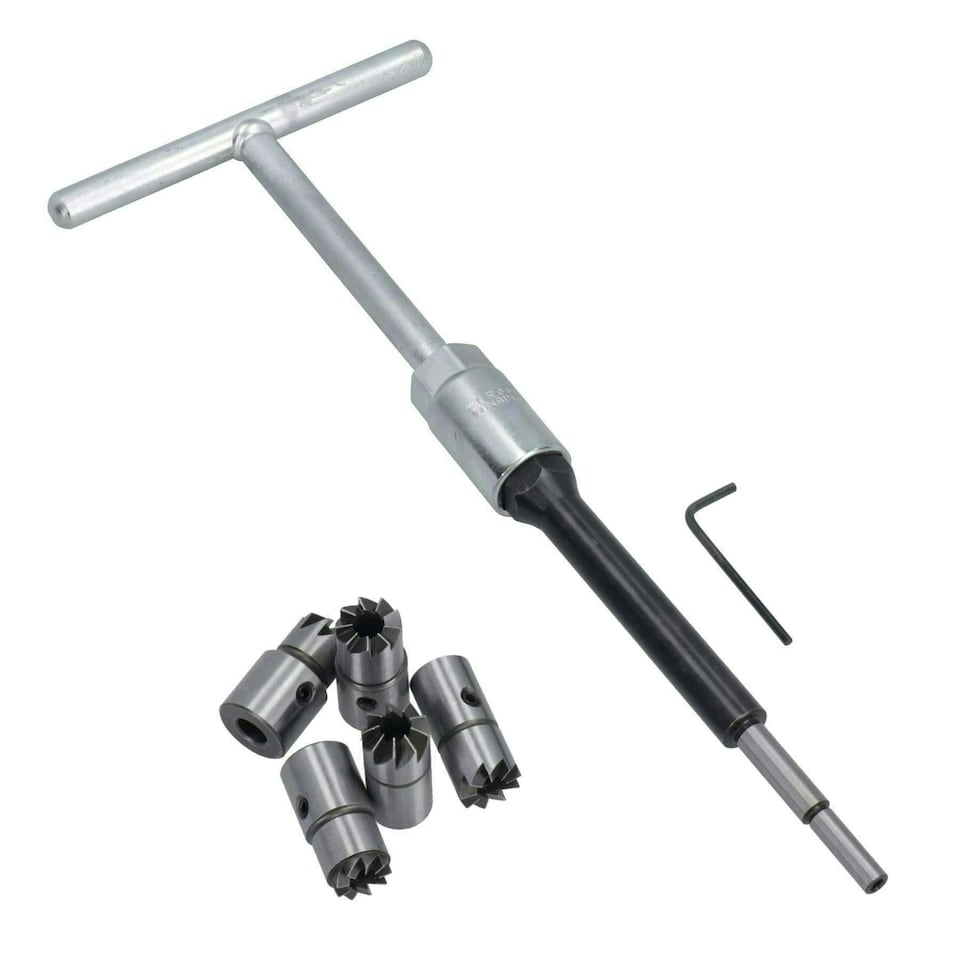 image 1 of Diesel Injector Seat Cutter Cleaner Universal Injector Re-face Reamer 7pc