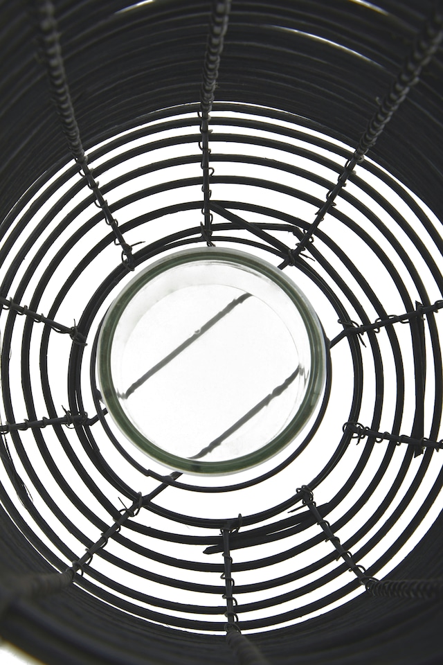 image 1 of Lentigo Large Black Rattan Lantern