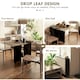 image 4 of HOMCOM Mobile Drop Leaf Dining Table Folding Desk w/ 2 wheels