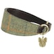 image 1 of Digby & Fox Checked Tweed Greyhound Dog Collar - Red/Yellow/Blue - L - Neckline: 35cm-39cm