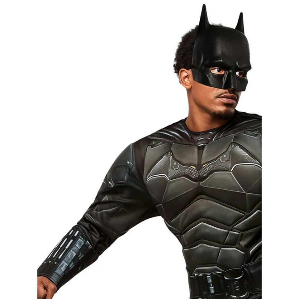 image 1 of Batman Mens Deluxe Costume - Black - XL XL