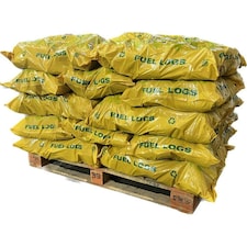 Hotmax High Energy Recycled Wood Fuel Logs -  25 x 20kg Bags