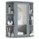 image 1 of COSTWAY Bathroom Medicine Cabinet with Mirror Adjustable Shelves